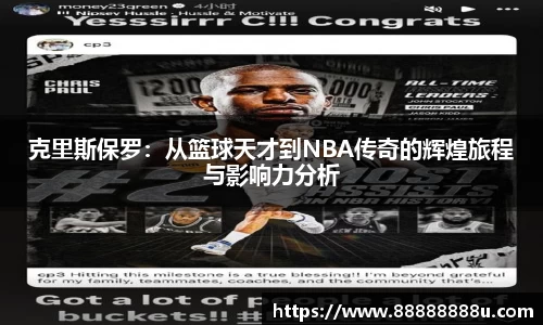 克里斯保罗：从篮球天才到NBA传奇的辉煌旅程与影响力分析